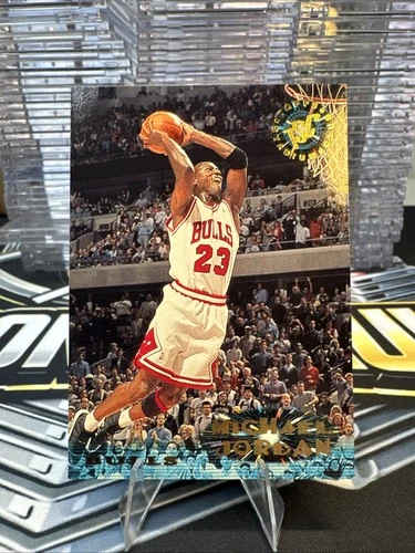 Michael Jordan 1995-96 Topps Stadium Club Basketball Card # 1 J6320