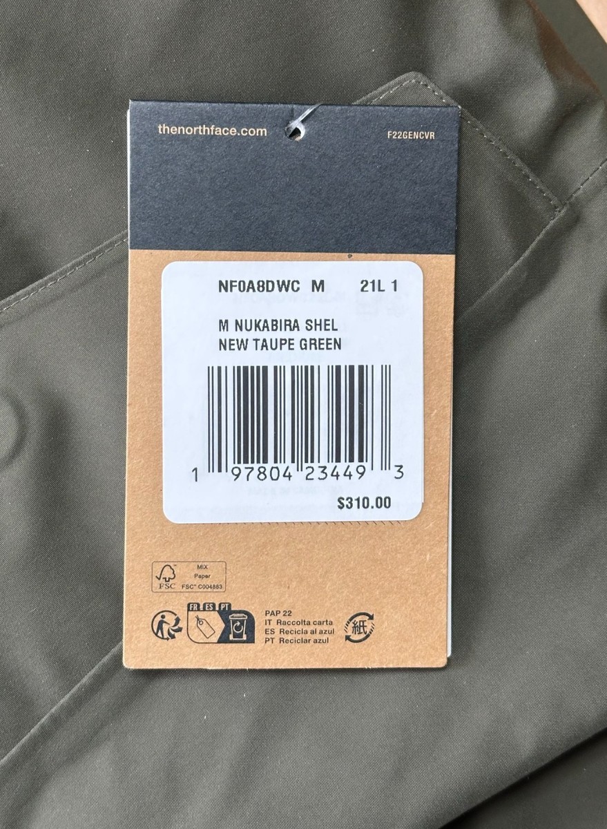 d-1 専用 THE NORTH FACE Authentic Men's Nukabira Rain Shell Parka M ~ New
