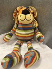 NWOT MELISSA AND DOUG: Elvis Plush Stuffed Lion Colorful Striped Large 26"