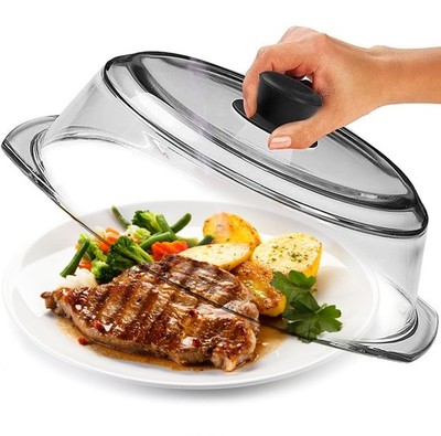 Le raze Tall Glass Microwave Splatter Cover for Food - Cookware & Bakeware Servi