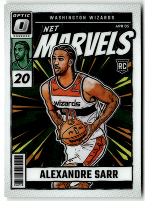 Panini Donruss Optic NBA 2024-25 No. 7 Alexandre Sarr Rookie Net Marvels
