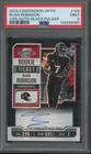 2023 Panini Contenders Optic Black Pulsar Bijan Robinson 5/8 Auto RC Mint PSA 9