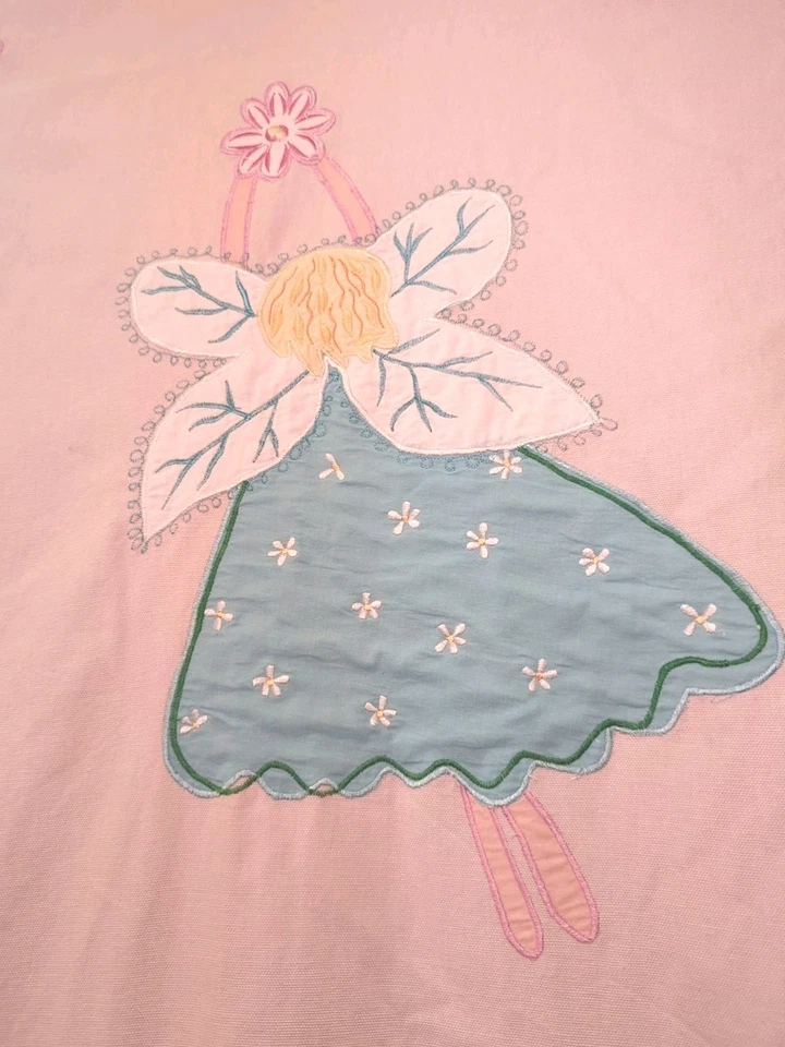 Cortina de Ducha Vintage Niña Baño Rosa Hada Flor Empresa Tienda Niños Foto 4 de 4