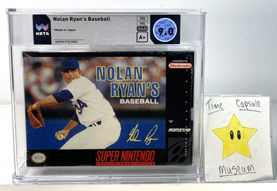 Nolan Ryan's Baseball Super Nintendo SNES New 1992 Factory Sealed WATA 9.0 A+