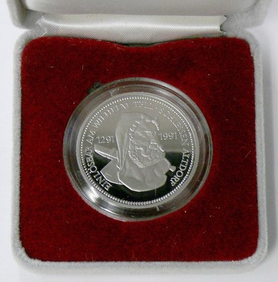 WILLIAM TELL 1oz PLATINUM SWISS SHOOTING TALER IN PRESENTATION BOX