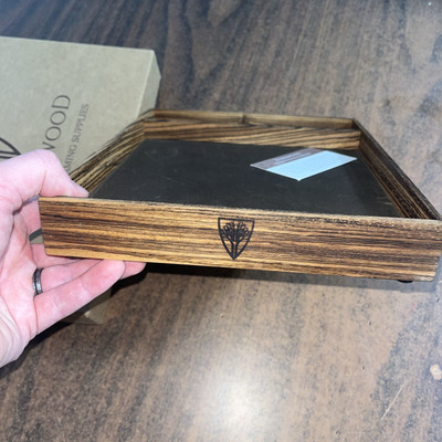 Wyrmwood Gaming Tabletop Dice Tray - ZebraWood - DND D&D | eBay