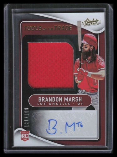 2022 Absolute Tools of the Trade Signatures Brandon Marsh RC Jersey Auto 121/199