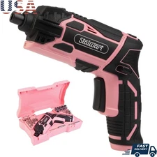 Cordless Electric Screwdriver Set 45pc Rechargeable Dual Grip Power Tool Kit New