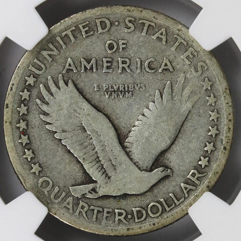 1917 25c Standing Liberty Silver Quarter Type 1 NGC VG8 - Image 4 of 4