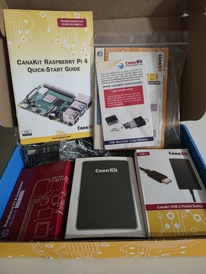 CanaKit Raspberry Pi 4 Extreme Model B Starter Kit 2GB RAM USB WiFi Ethernet