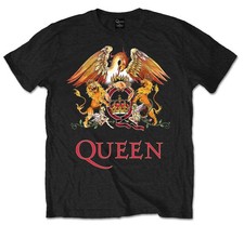 Queen Crest Logo Freddie Mercury Rock officiel T-shirt Hommes unisexe