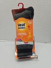 Heat Holders - Women's Thick Patterned Warm Winter Striped Twist Thermal Socks