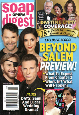 SOAP OPERA DIGEST July 18 2022 Peter Reckell Steve Burton Days Beyond Salem