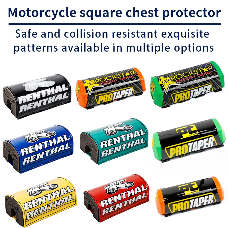 Square Handlebar Pad Fat Bar Pad Chest Protector Cross Bar Fit 1-1/8 Handle Bar