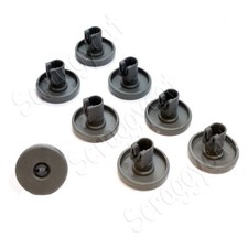 8 x Dishwasher Lower Basket Wheels For AEG Electrolux  Zanussi 50286965004 40mm 