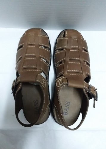 Bass Girder Tan Brown Leather Buckle 