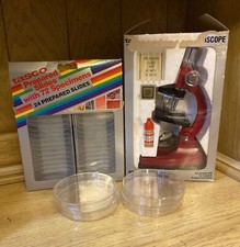 VINTAGE 1984 TASCO 300 POWER MICROSCOPE & 198...