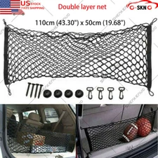 Envelope Style Trunk Cargo Net Storage Organizer Universal Bag Hook for Car Rear