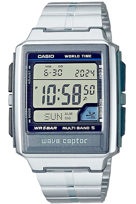 CASIO wave ceptor 電波時計 30cm CASIO Men's Watch WAVE CEPTOR Radio Clock Super Illuminator Type