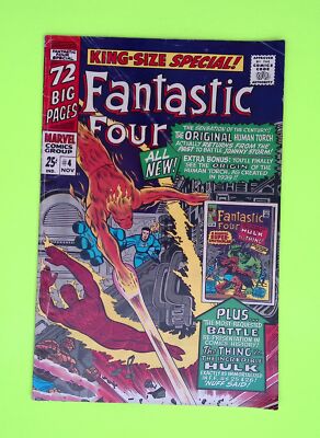 Fantastic Four Annual #4 Vol. 1 1966 Marvel Comics 1st App King Size 4.0 K61-194