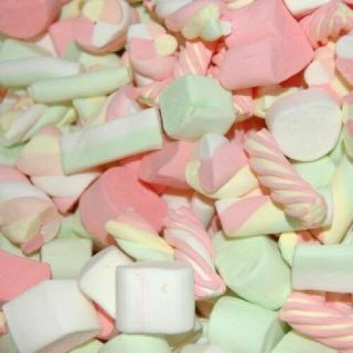 BULGARI-LE MONELLE CARAMELLE MARSHMALLOW MIX ASSORTITO - FORME E COLORI VARIE - 1 KG