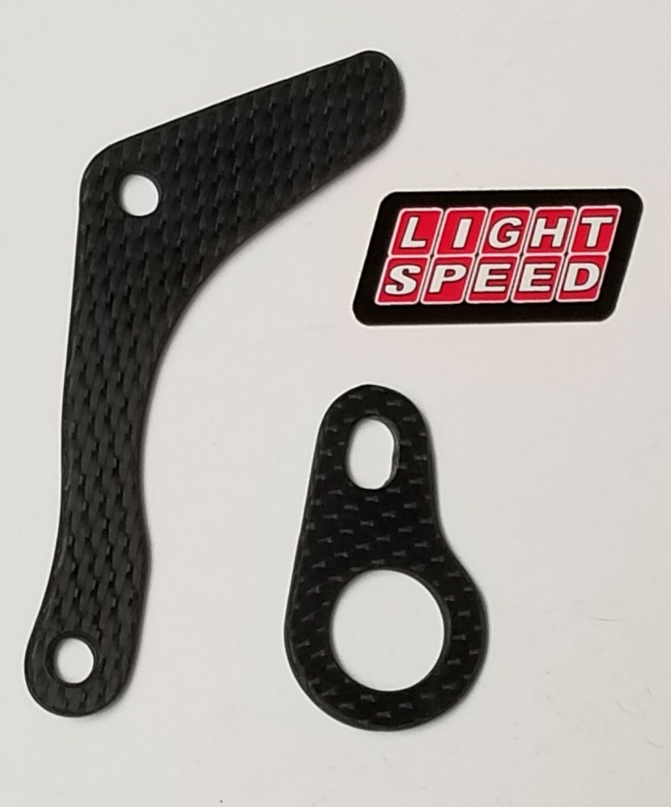 LIGHTSPEED CARBON FIBER CASE SAVER AND MID PIPE MOUNT, SET YZ125