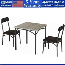 🔥Dining Table Set for 2 3-Piece Kitchen Table and Upholstered Chairs Apartment