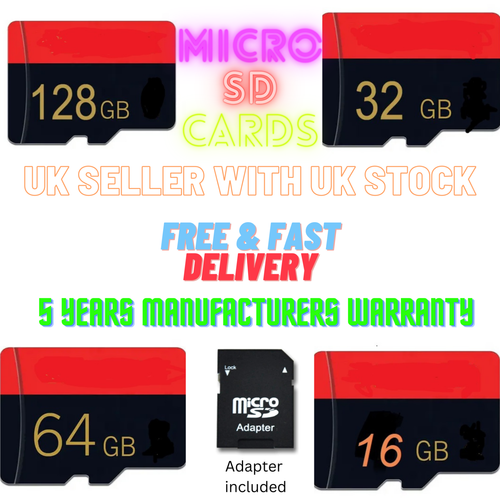 Micro SD card 16/32/64/128 GB Adapter Memory card for Camera, phone