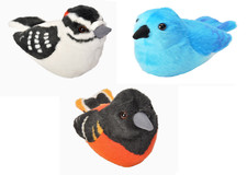 WILD REPUBLIC AUDUBON DOWNY WOODPECKER MOUNTAIN BLUEBIRD BALTIMORE ORIOLE BIRDS