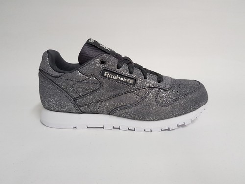 Scarpe sportive bimba Reebok Classic lthr CN5588 grigio glitter-bianco |  eBay