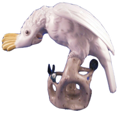 Augarten Wien Porzellan Kakadu Vogel Figurine Figur Österreichisch