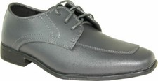 ALLURE MEN AL01KID Boy Dress Shoe Fashion Tuxedo Wedding Prom Steel Grey