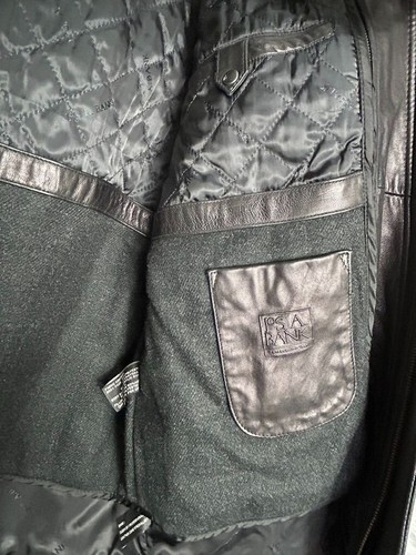 Jos. A. Bank Herren Signature Collection Lederjacke mit Innenfutter in schwarz - Gr. L - Bild 5 von 10