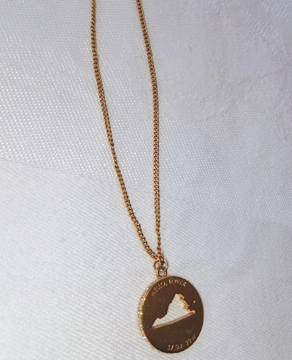 Kate Spade Hello Lover Virginia Gold Tone Necklace