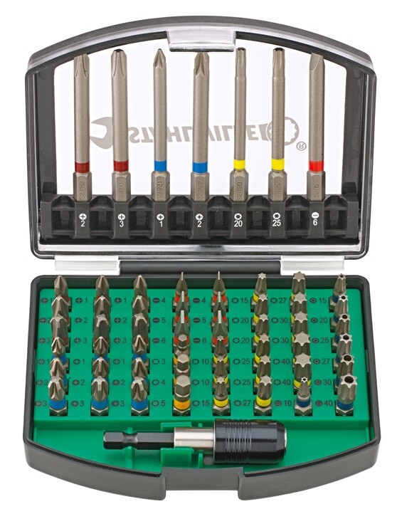 Stahlwille 1206 BIT SET 56 Piece 1/4"" Screwdriver Bit Set