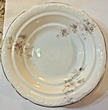 Vintage Syracuse China O.P. Co. Floral Gold-Rimmed Bowl