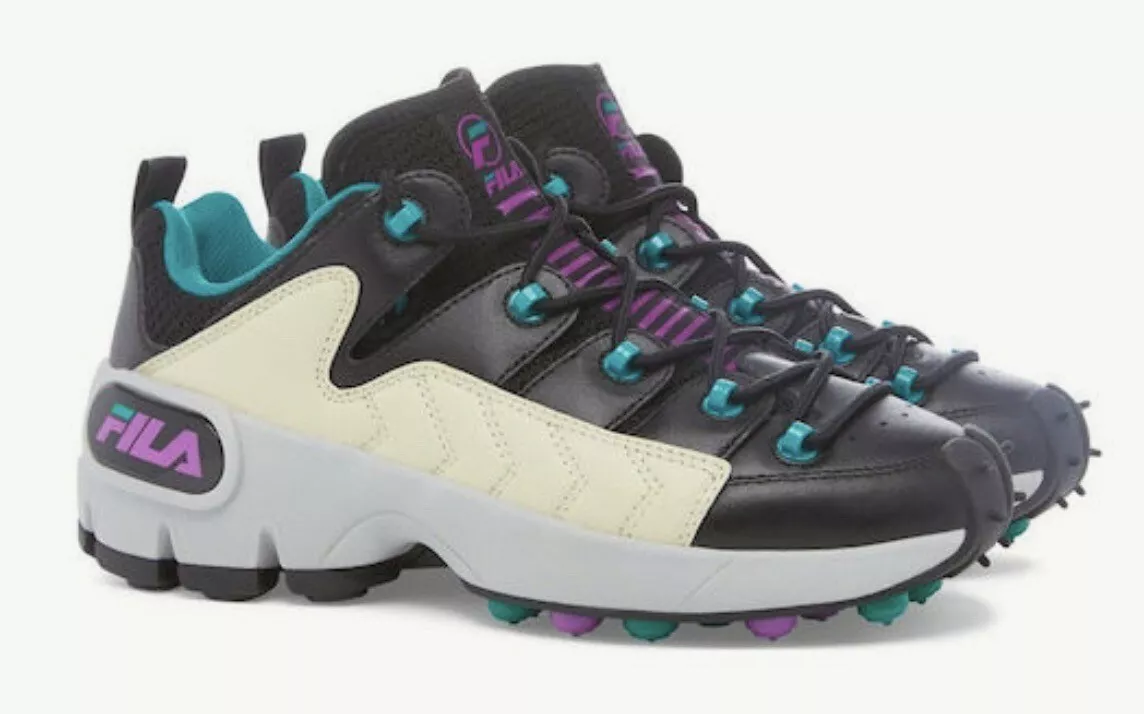 FILA TrailPacer Shoes 1RM00770 207 Men s Size 10.5 Sneakers Purple Aqua Black