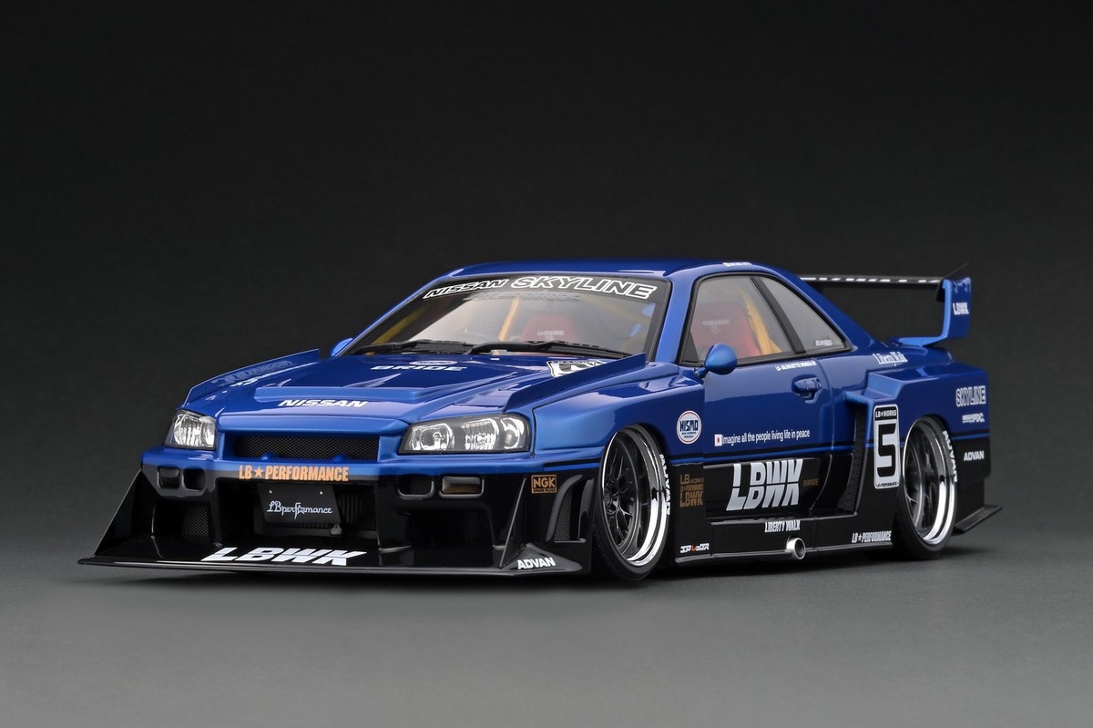 1:18 Nissan E-R34 Silhouette Skyline GTR -- Liberty Walk 1:18 Nissan E-R34 Silhouette Skyline GTR -- Liberty Walk