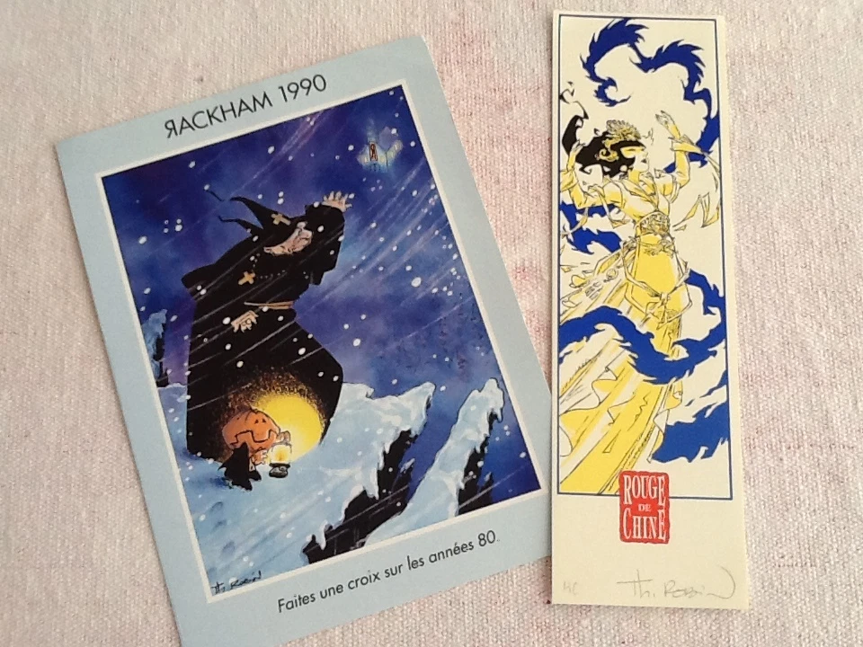 2 ROBIN CP 1990 "SÉRIGRAPHIE SIGNÉE" auteur ROUGE de CHINE,KOBLENZ,MORT du TSAR - Photo 1/1