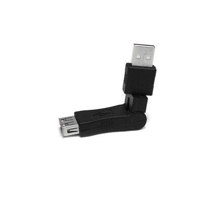 Rotating and Swivel USB A to USB A Cable Adapter M/F (2 Pcs.)