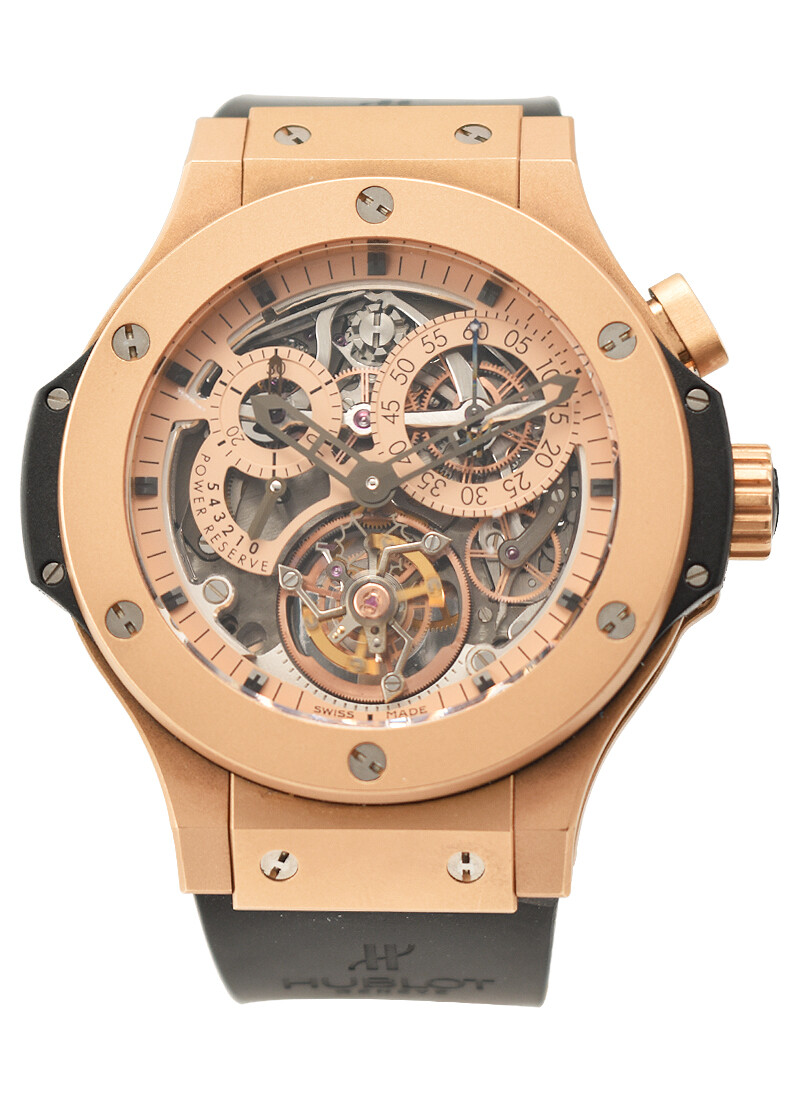 HUBLOT Big Bang Gold Matt Tourbillon Monopulsante Chrono