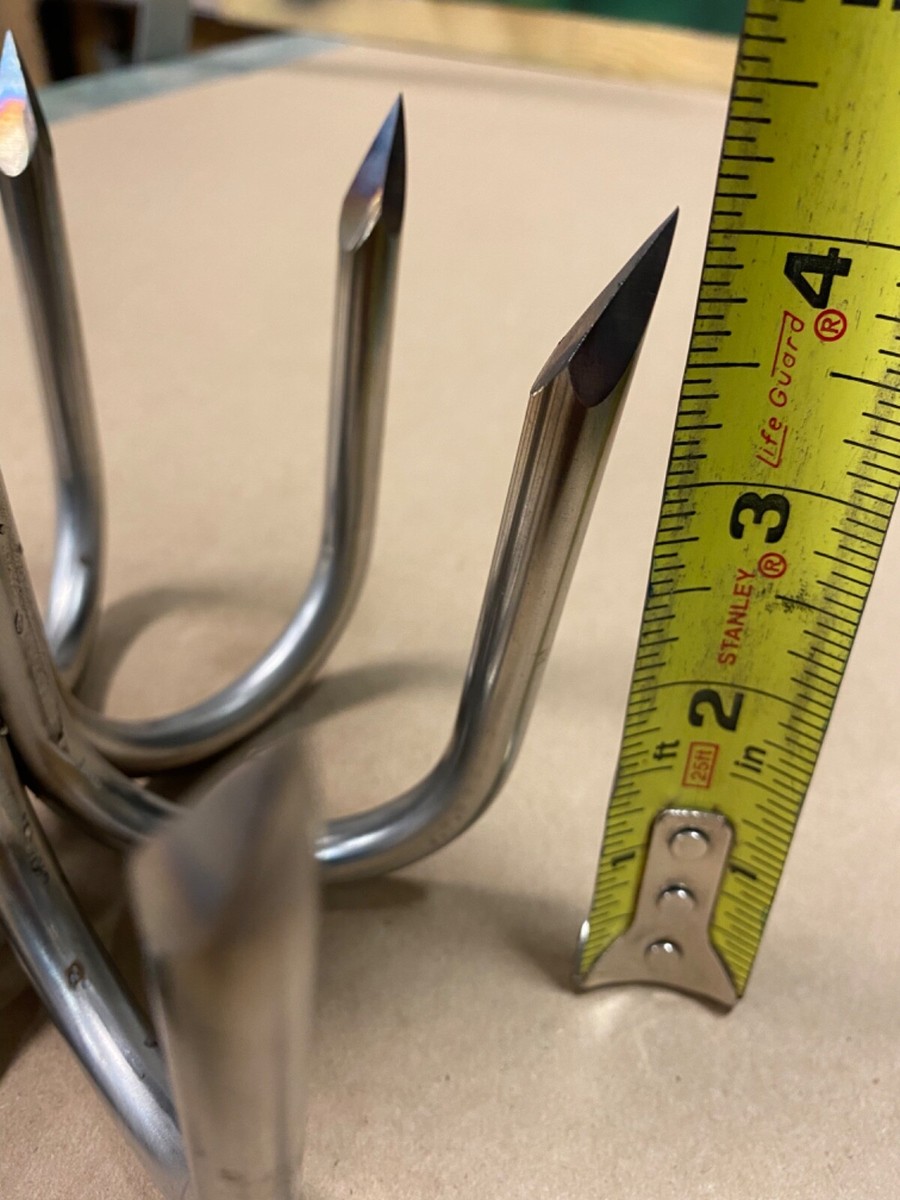 Saltwater Fishing Gaff Hook 7" 5-Prong Stainless Steel Pier Gaff With Eye  For Rope - Saltwater Fishing Saltwater Fishing Hook