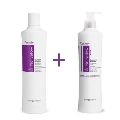 Fanola BUNDLE No Yellow Shampoo 350 ml + No Yellow Maske 350 ml