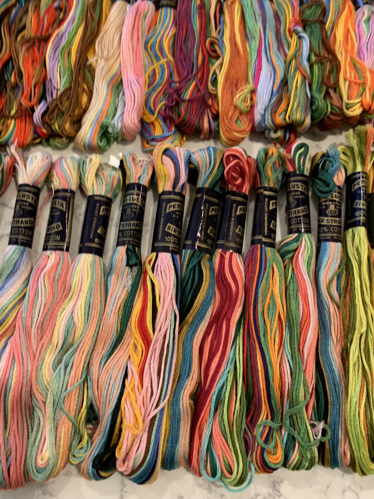 Vtg Lg Lot Paragon PeriLusta Embroidery Needlepoint Floss Variety