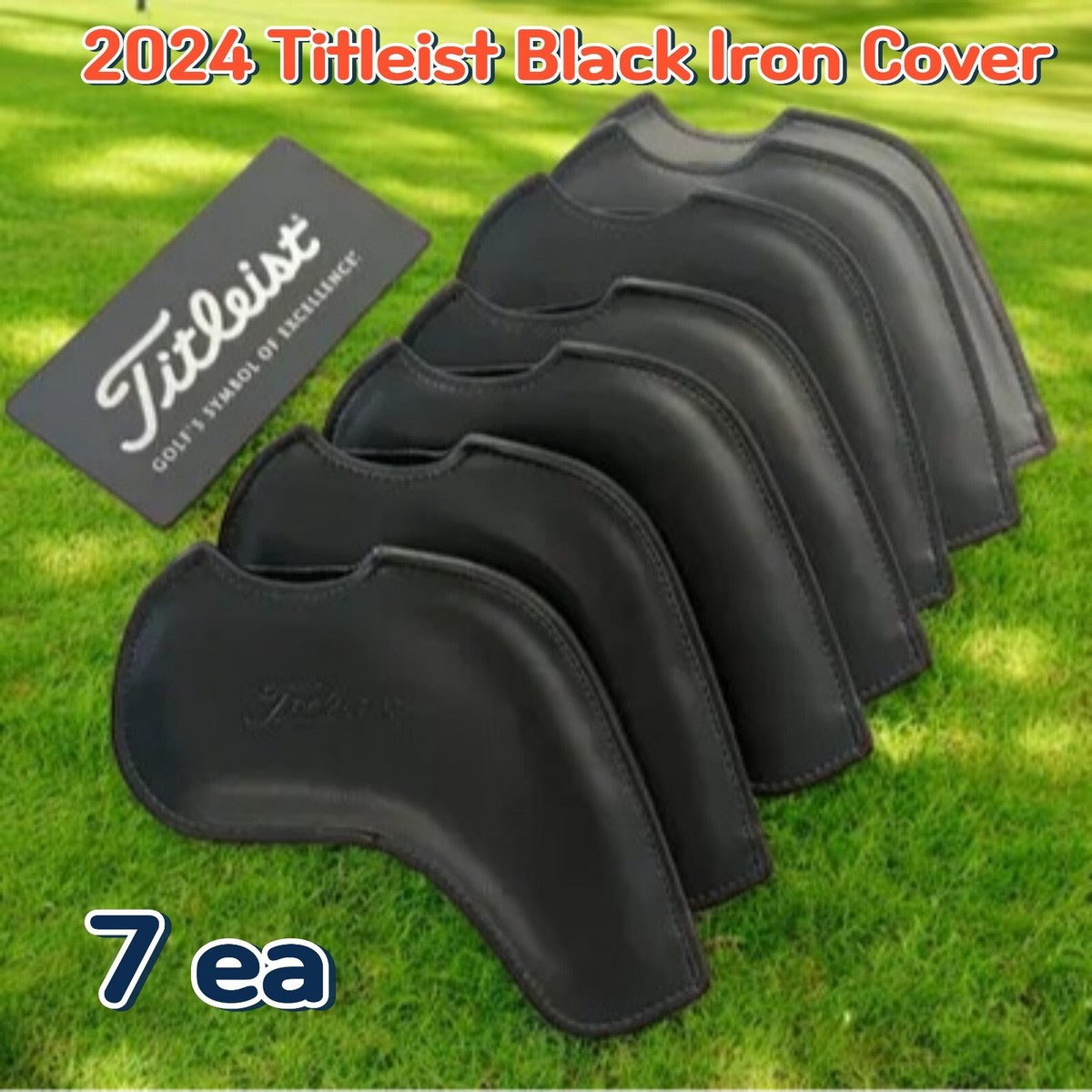 Titleist Golf Iron Head Set Covers Jet Black 7 piece set Golf Club  display picture 1