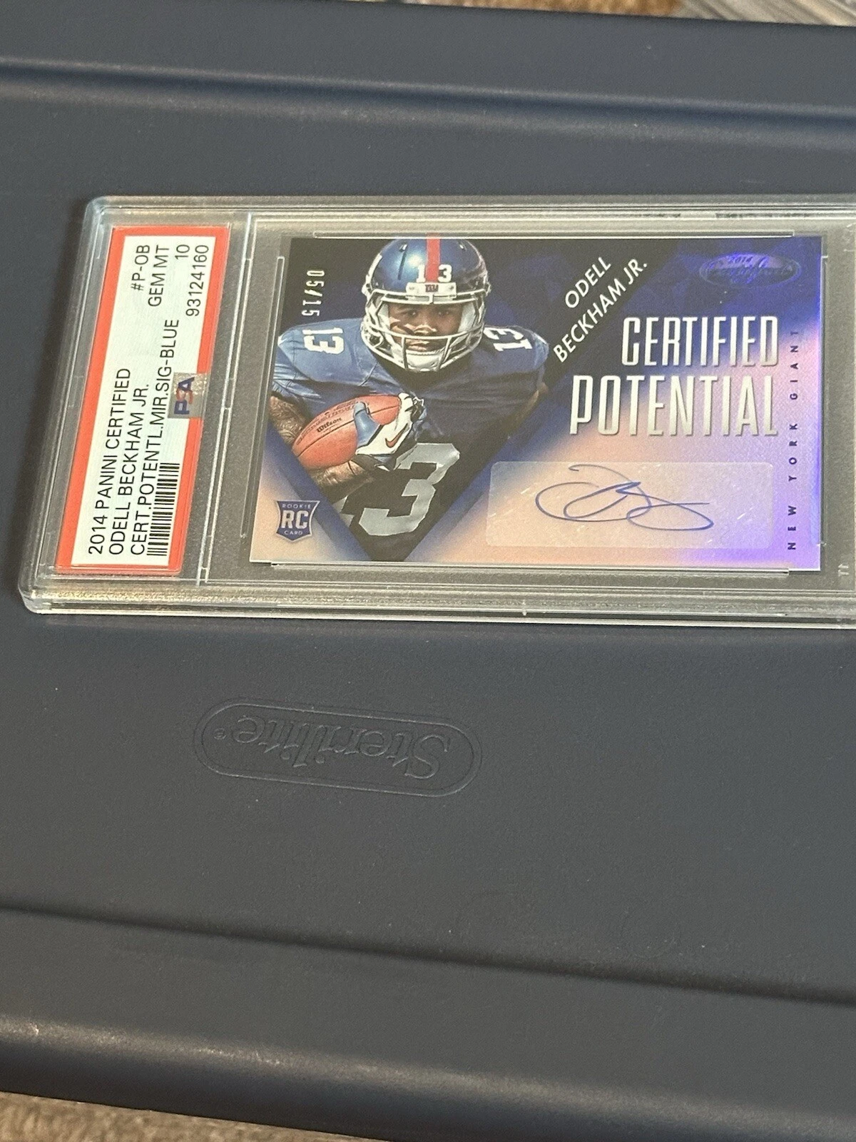Odell Beckham Jr. Panini Certified Certified Potential Mirror Signatures #POB Blue