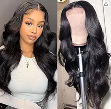 Body Wave Lace Front Wigs Human Hair Pre Plucked for Black Women 4x4 Lace