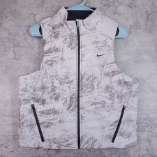 NIKE Swift THERMA-FIT ADV Running Reflective Vest Womens MEDIUM Gray HV2762-078