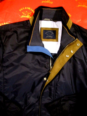 Paul & Shark   Gr. M  WINDJACKE mit Lederbesatz UNGETRAGEN