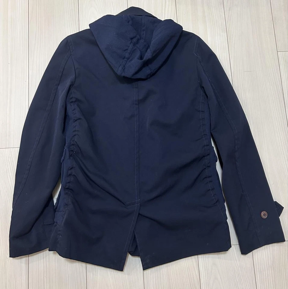 COMME des GARÇONS HOMME PLUS Duffle Coat, Navy, Men's, Size XS - Image 2 of 4
